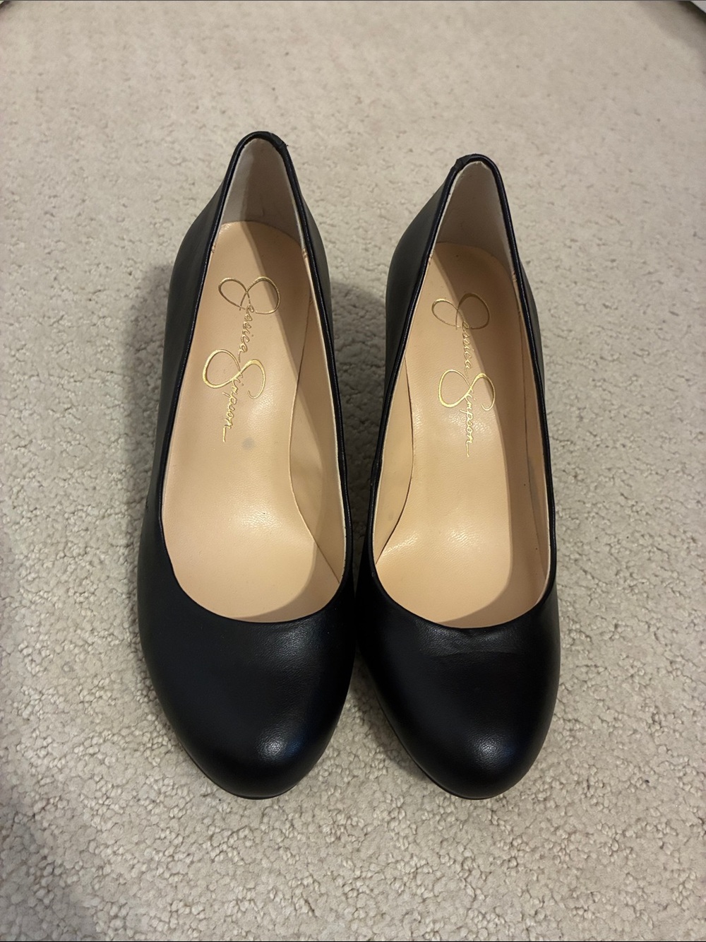 Jessica Simpson Black Round-Toe Classic Pumps 👵MT